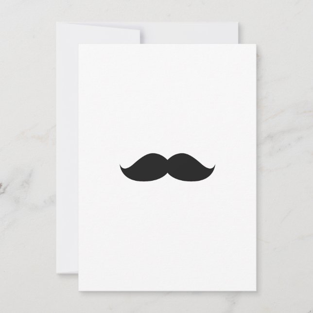 Niedlich Funny Black Mustache (Vorderseite)