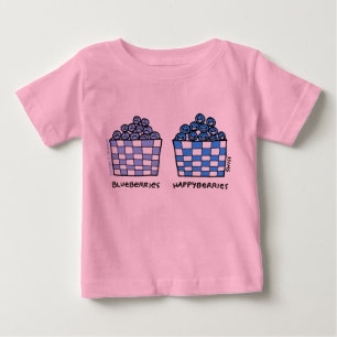 Niedlich Funny Blueberries Happyberries Baby Outer Baby T-shirt