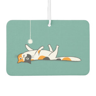 Niedlich Funny Calico Cat Cat Car Air Freshener Autolufterfrischer