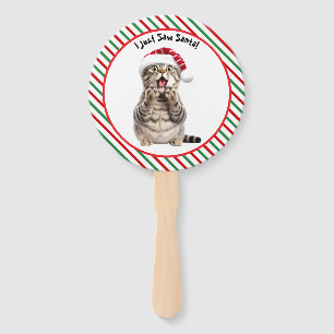 Niedlich Funny Cartoon Weihnachten Katze Set der F Fächer