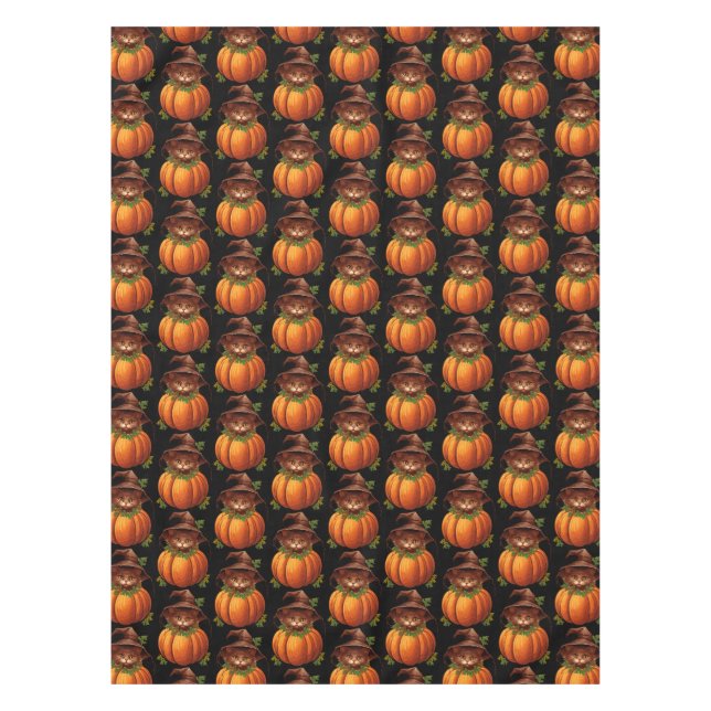 NIEDLICH FUNNY CAT PUMPKIN TISCHDECKE (Vorderseite)