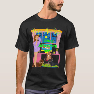 NIEDLICH FUNNY DACKEL MAMA LEBEN SIE RETTEN MIR DA T-Shirt