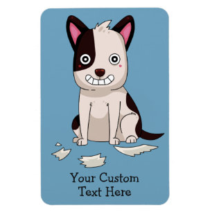 Niedlich & Funny Dog, benutzerdefinierter Text- un Magnet