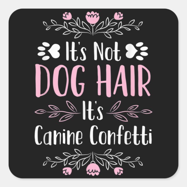 Niedlich Funny Dog Groomer Quadratischer Aufkleber (Vorderseite)