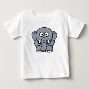 Niedlich Funny Elephant - Grauer T - Shirt