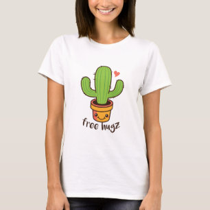 Niedlich Funny FREE HUGS Hugz Cacti Cactus Prickly T-Shirt
