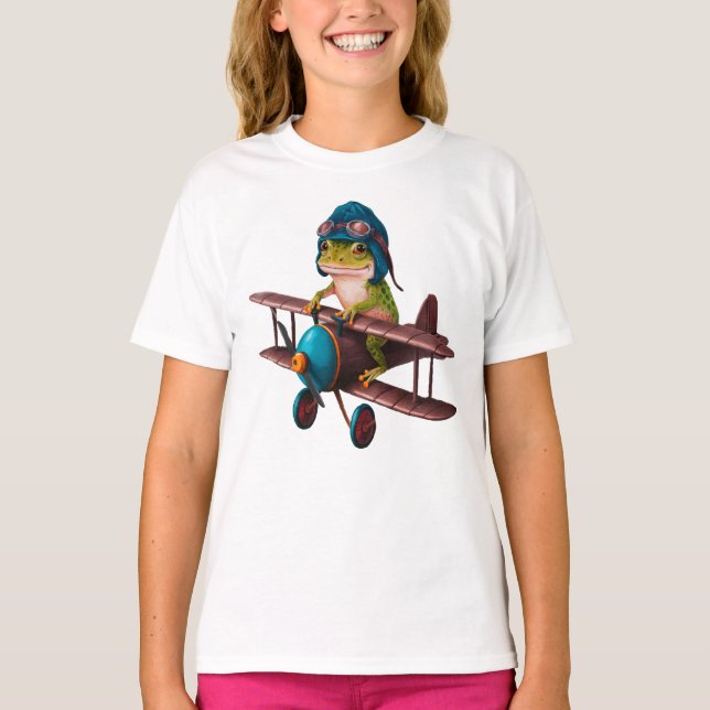 Niedlich Funny Frog T-Shirt (Vorderseite)