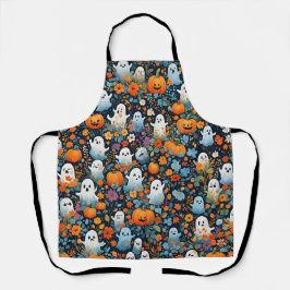 Niedlich Funny Ghost Fall Pattern Schürze