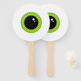 Niedlich Funny Green Eyeball Fächer