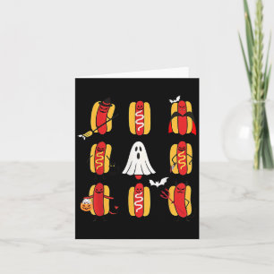 Niedlich Funny Halloweiners Hot Dog Ghosts Hallowe Karte