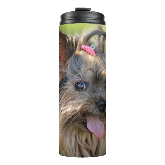 Niedlich & Funny Hund Schneider Thermosbecher (Vorderseite)