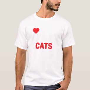 Niedlich Funny I Liebe Katzen Für Kitten Kätzchen T-Shirt