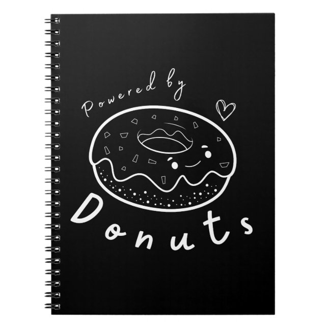 Niedlich Funny Kawaii Donut Zitat Notizblock (Vorderseite)