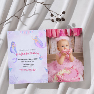Niedlich Funny | Kinder Foto Geburtstag Einladung