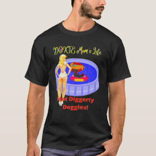 NIEDLICH FUNNY LÄSSIG DACKEL DACKEL MAMA LIFE HOT T-Shirt