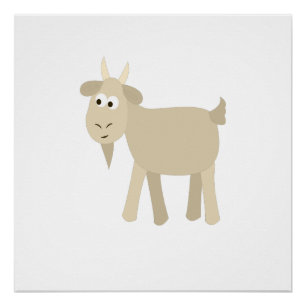 Niedlich Funny Little Goat Poster