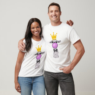 Niedlich & Funny Llama bläst eine Blase T-Shirt