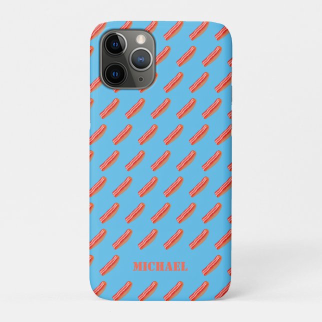 Niedlich Funny Personalisiert Bacon Case-Mate iPhone Hülle (Rückseite)