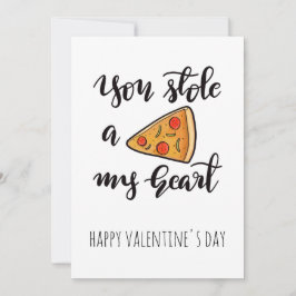 Niedlich Funny Pizza Valentinstag Feiertagskarte