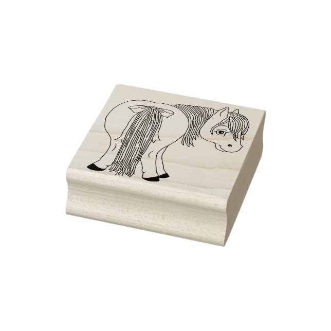 Niedlich Funny Pony Hintern Rubber Briefmarke Gummistempel (Stempel)