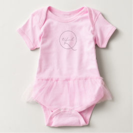Niedlich Funny "Qtiful" Süsse Baby Tutu Body Anzug Baby T-shirt