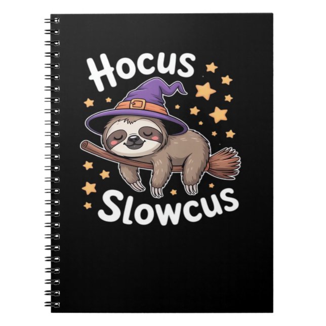 Niedlich Funny Sloth Halloween Essential T - Shirt Notizblock (Vorderseite)