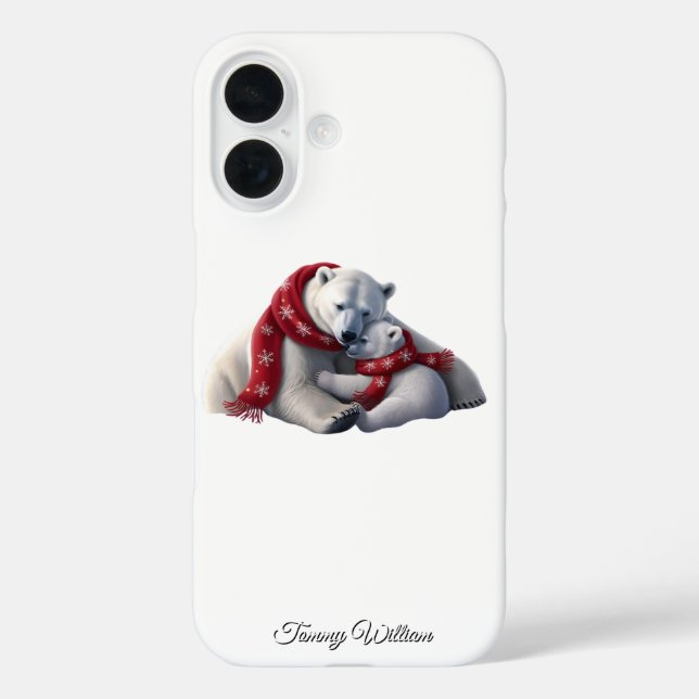 Niedlich Funny Spaß Trendy Modern Frohe Weihnachte iPhone 16 Hülle (Rückseite)