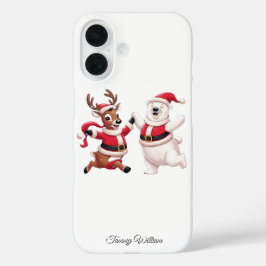 Niedlich Funny Spaß Trendy Modern Frohe Weihnachte iPhone 16 Hülle