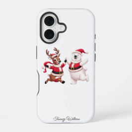 Niedlich Funny Spaß Trendy Modern Frohe Weihnachte iPhone 16 Hülle