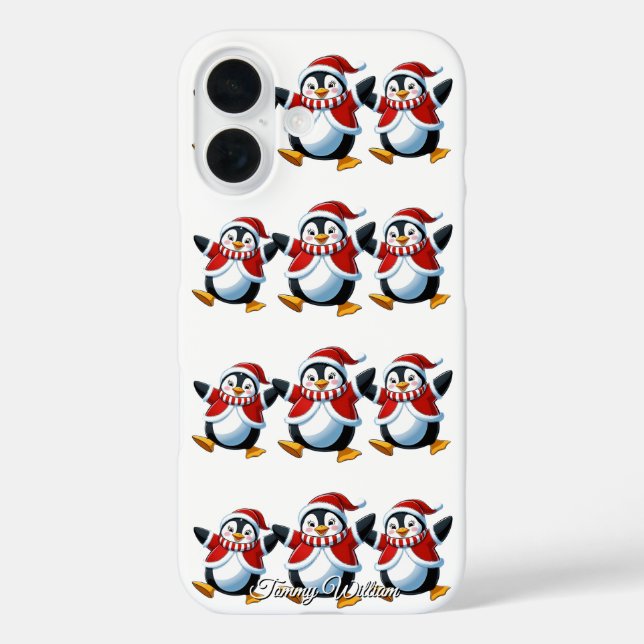 Niedlich Funny Spaß Trendy Modern Frohe Weihnachte iPhone 16 Hülle (Rückseite)