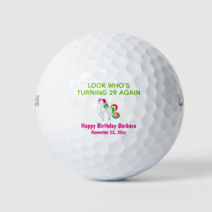 Niedlich Funny Unicorn Geburtstag Golfball