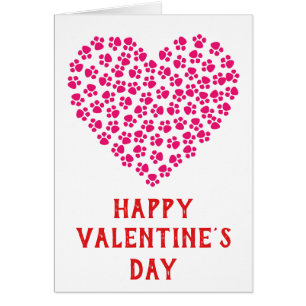 Niedlich Funny Valentinstag Paw Prinz Herz