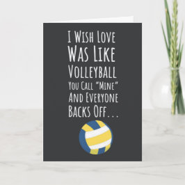 Niedlich Funny Volleyball Cards Party Spaß Karte