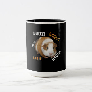 Niedlich & Funny Wheel - Guinea Pig Owner Cavy Lov Zweifarbige Tasse