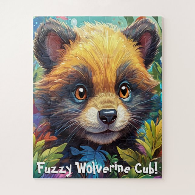 Niedlich & Fuzzy Wolverine Cub (Vertikal)