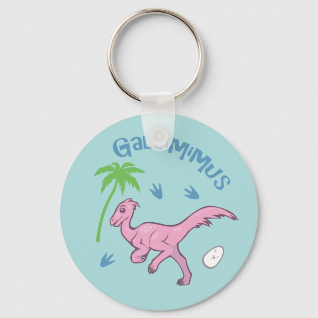 Niedlich Gallimimus Schlüsselanhänger (Vorderseite)