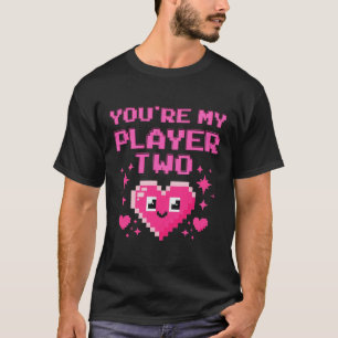 Niedlich Gamer Liebe T-Shirt für Paare und Beste F