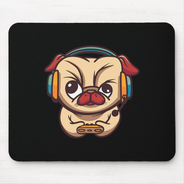 Niedlich Gaming Dog Video Game PC Video Game Game Mousepad (Vorne)