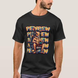 Niedlich Gaming Kangaroo Pew Video Game für Men Bo T-Shirt