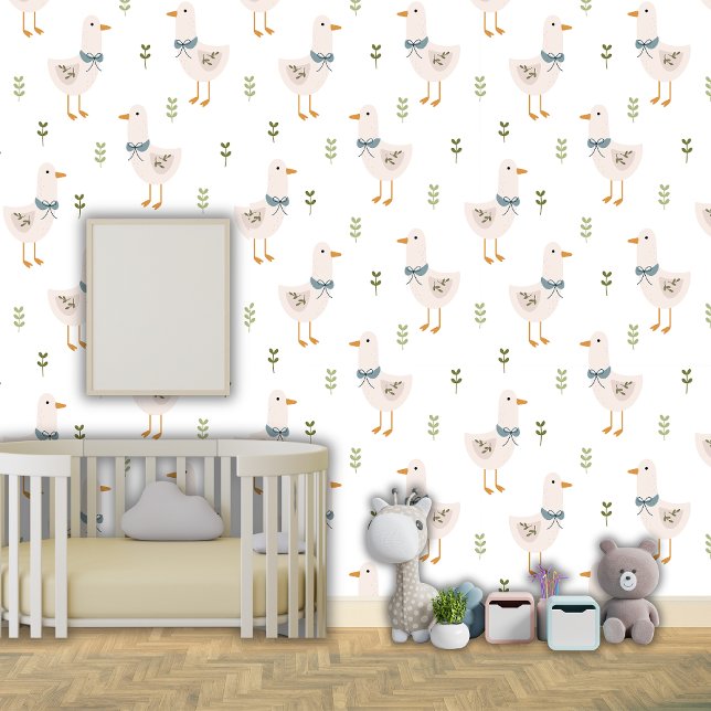 Niedlich Gänseduck Greenerenery Nursey Kinder Baby Tapete (Von Creator hochgeladen)