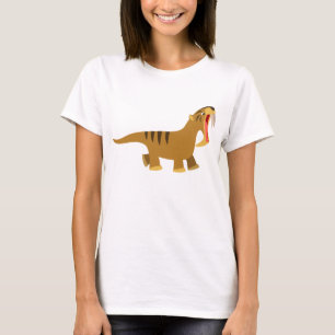 Niedlich Gaping Mouth Thylacosmilus Frauen T - Shi T-Shirt