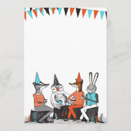 Niedlich Garden Party Tiere Geburtstag Einladung