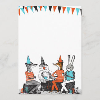 Niedlich Garden Party Tiere Geburtstag Einladung
