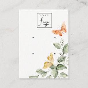 Niedlich Gartenfolienbutterfliegen 2 Earring Displ Visitenkarte