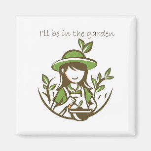 Niedlich Gartengarten Magnet