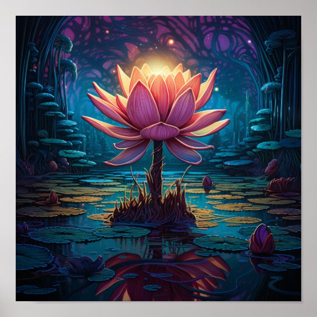Niedlich Gartenwasserlilie Poster (Vorne)