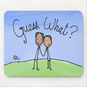 Niedlich Gay Couple raten was Mousepad
