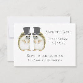 Niedlich Gay Wedding Igel Save the Date
