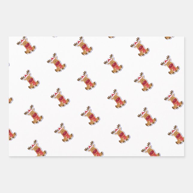 Niedlich Gazelle Geschenkpapier Set (Vorderseite)