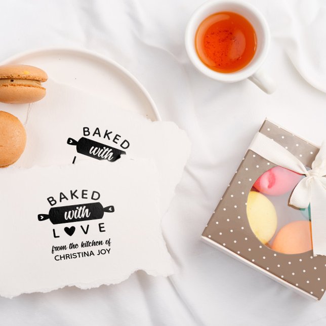 Niedlich gebacken mit Liebe handgefertigte kleine  Gummistempel (Von Creator hochgeladen)